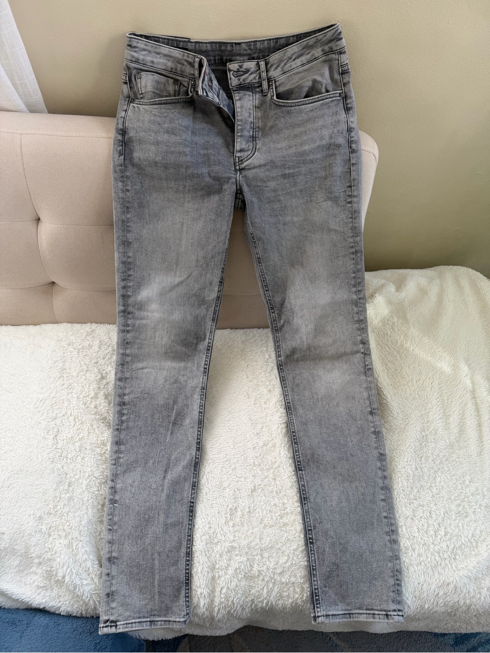 Hallinger Grey Washed Slim Jeans